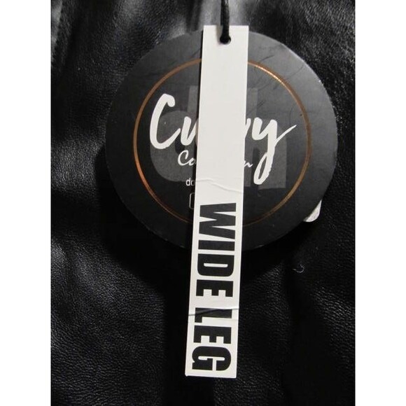 Dollhouse Juniors Curvy Wide‑Leg Faux Leather Jeans – Black – Size 11/12 – NWT - Picture 3 of 8